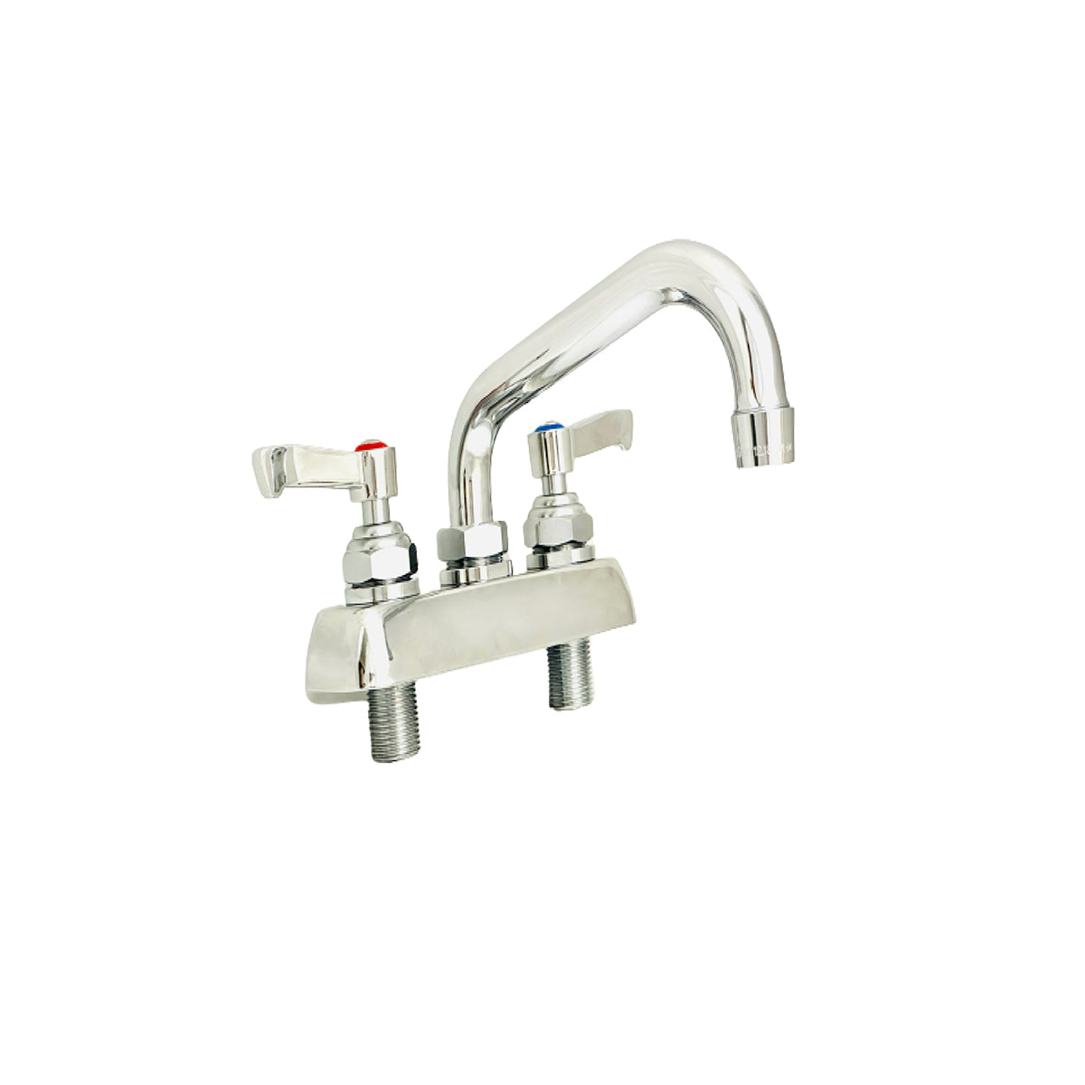 Grifo de Piso de 4” Entre Centros y Cuello de 8”